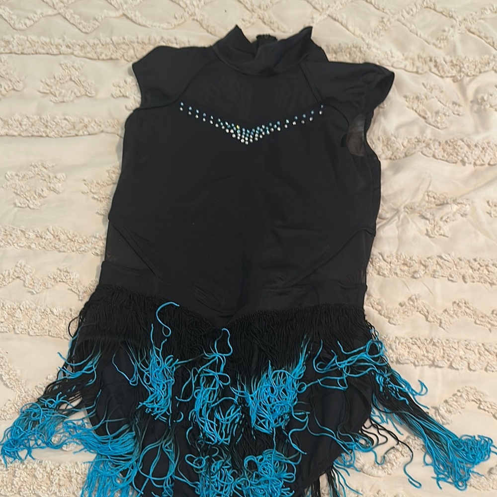 Weissman Black and Blue Kids Dance Costume